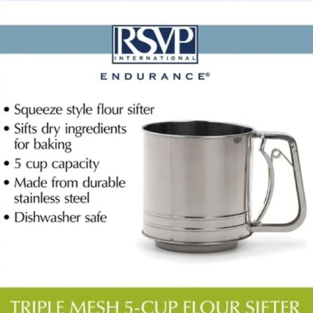 TARGET Stainless Steel Silver Flour Sugar Baking Sifter Kitchen Bake Ware Gadget